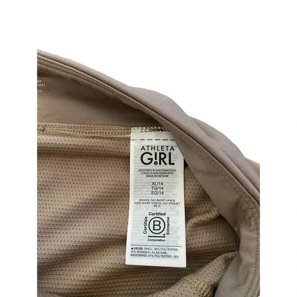 NWT Athleta Girl Taupe Khaki Everyday Tennis Skort Skirt Size XL - Picture 7 of 10